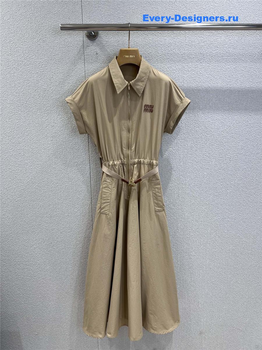 Miu Miu Natural Shirt Dress