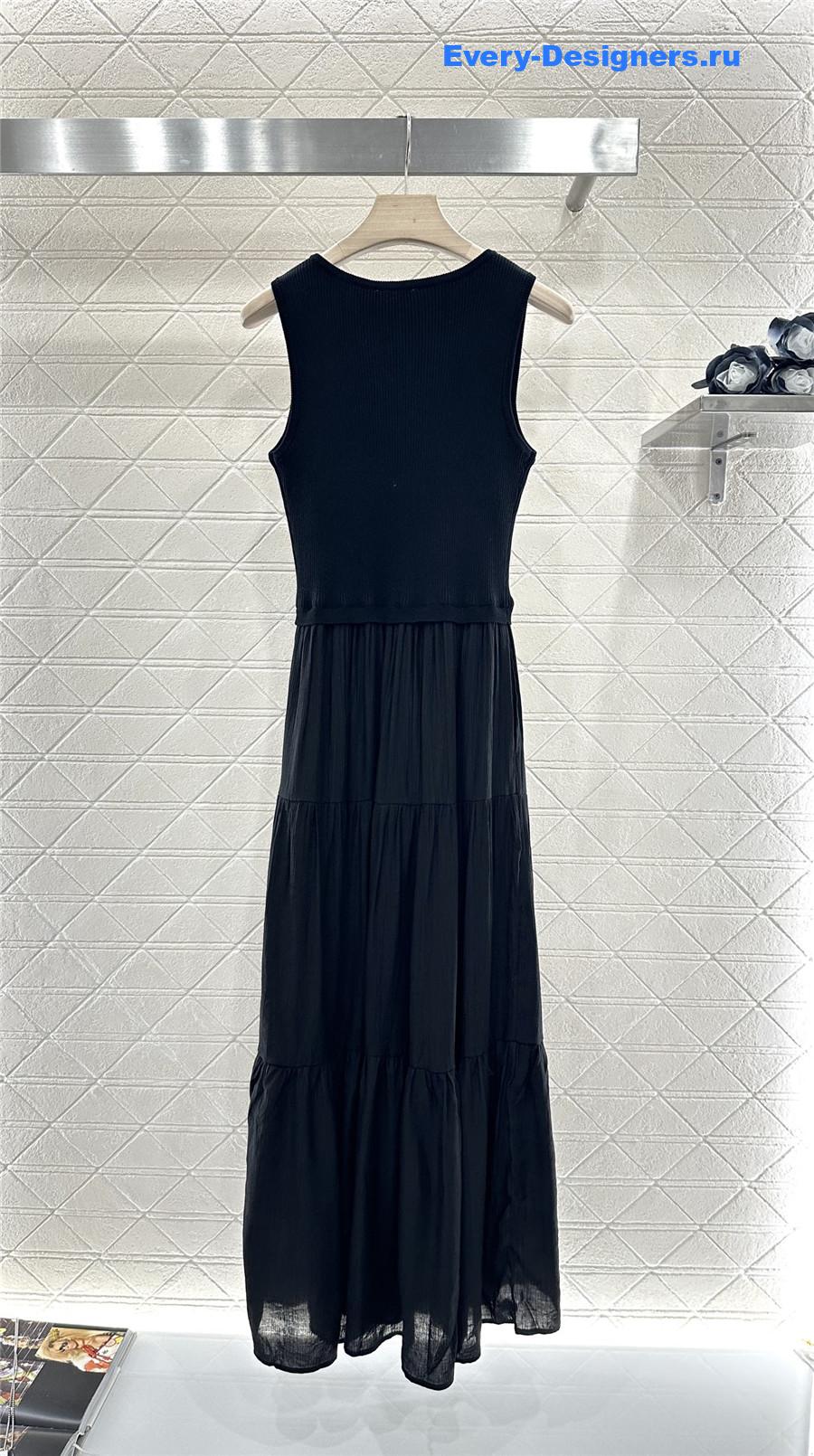 Ch**el knitted patchwork dress