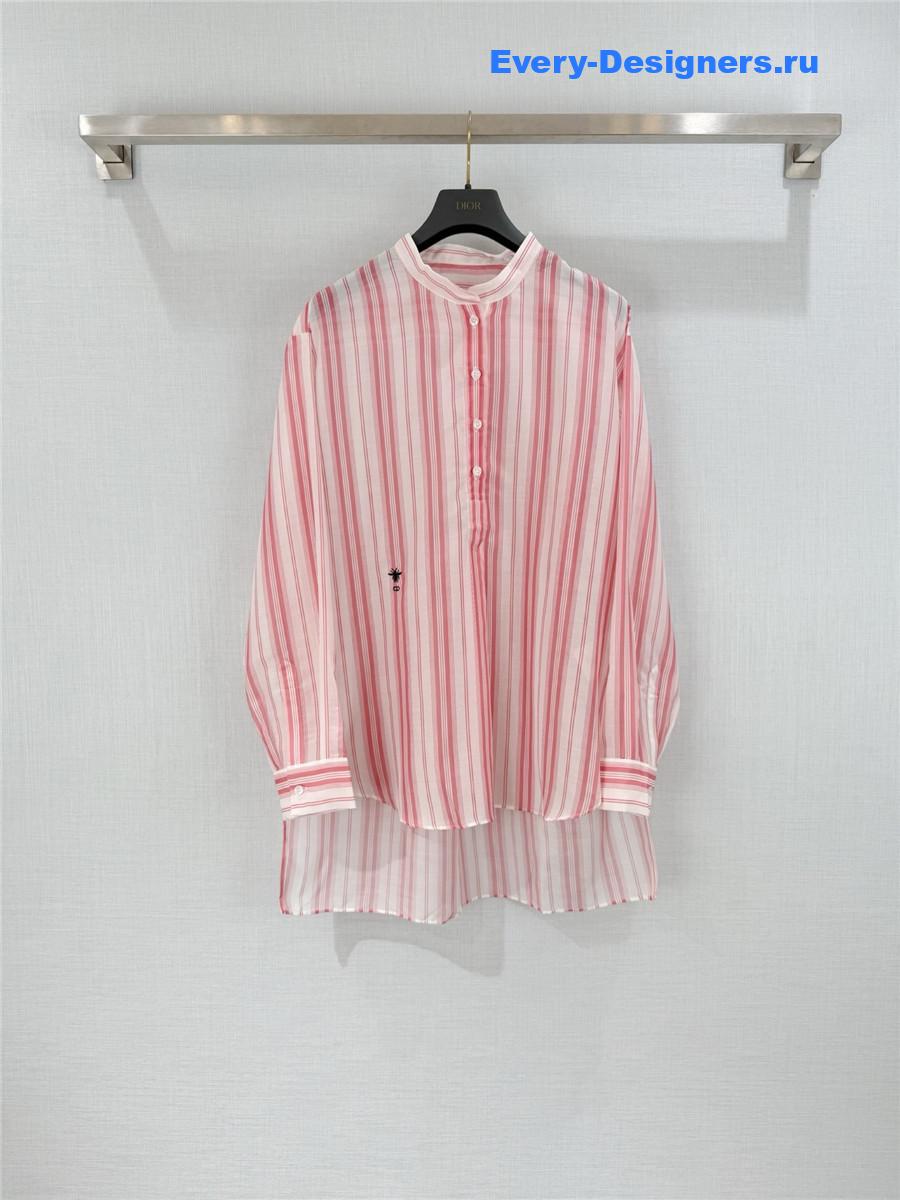 D10r D10riviera pink striped blouse