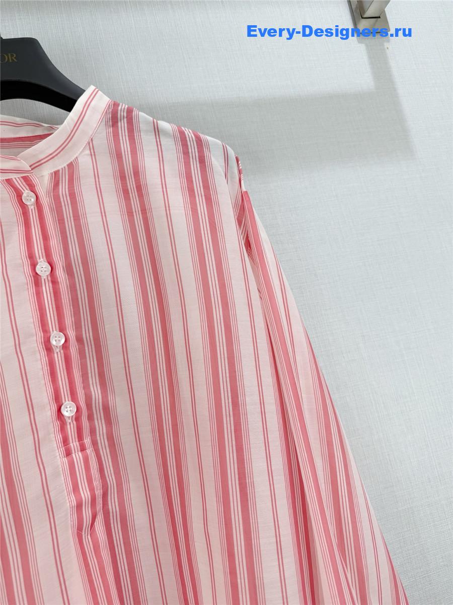 D10r D10riviera pink striped blouse