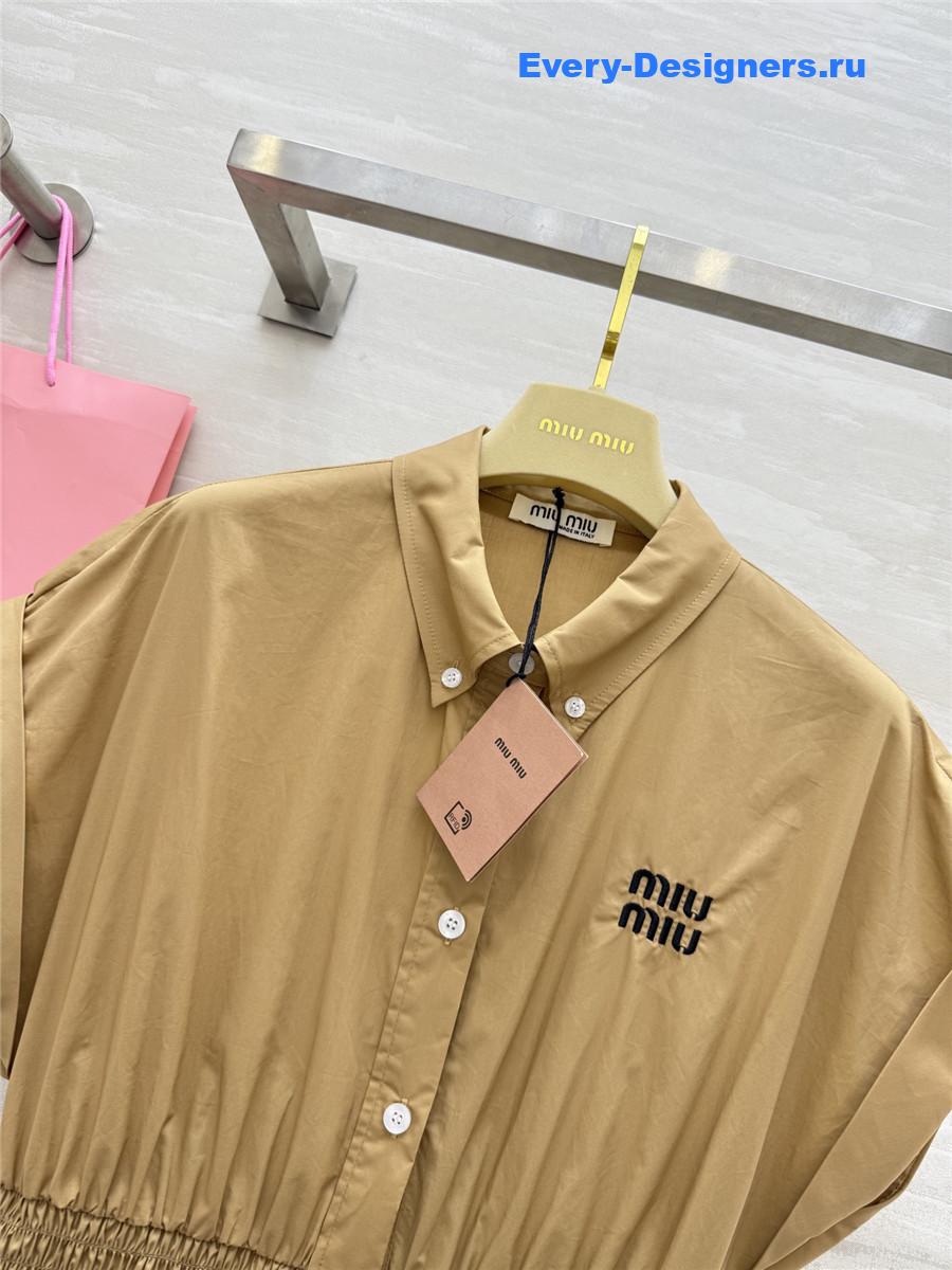 MIU MIU Brown Shirt Dress