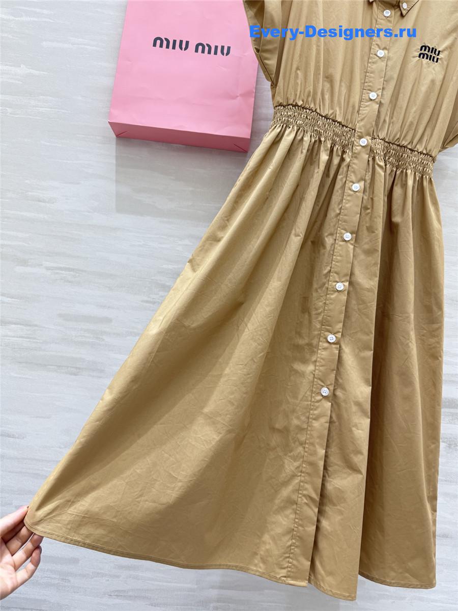 MIU MIU Brown Shirt Dress