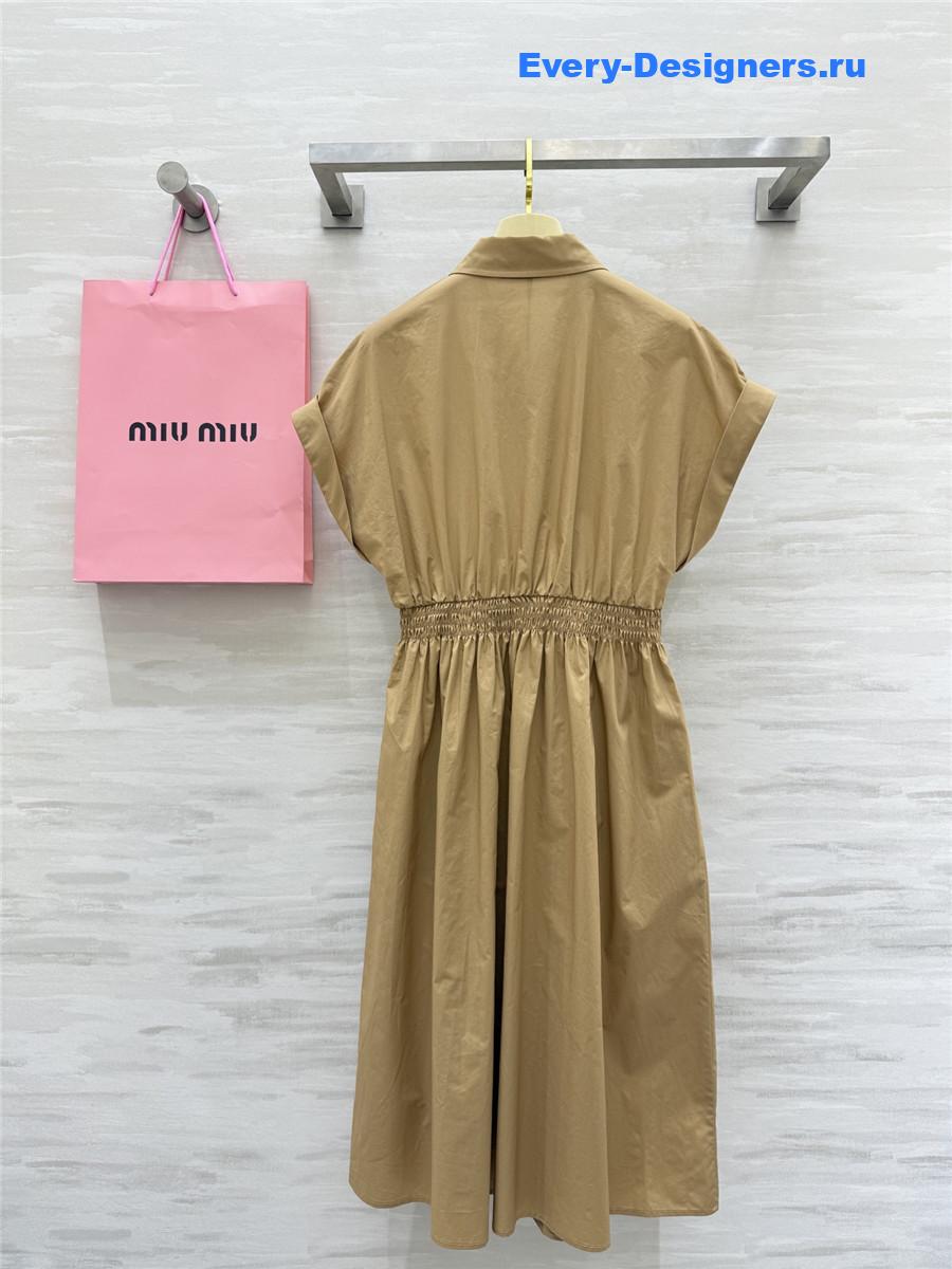 MIU MIU Brown Shirt Dress