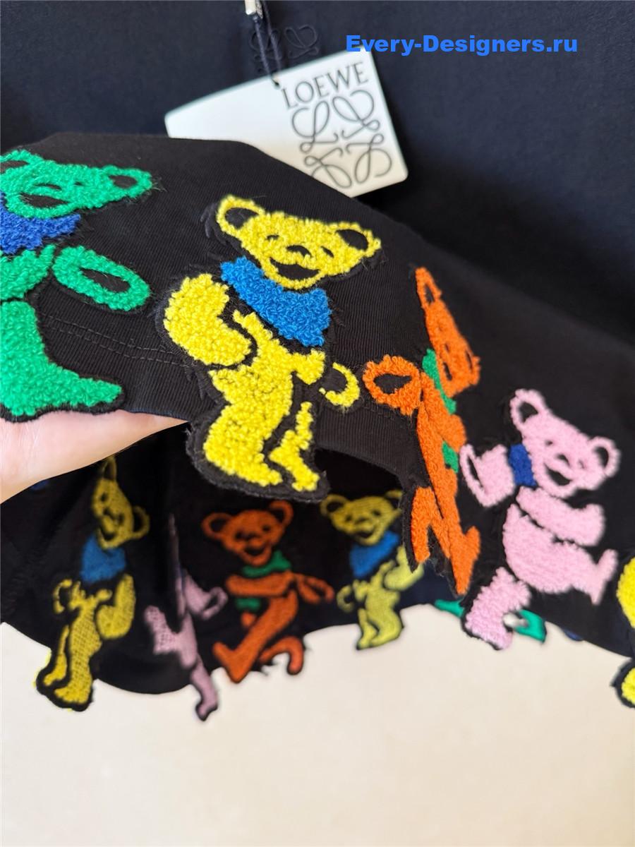 L0ew* black cropped t-shirt