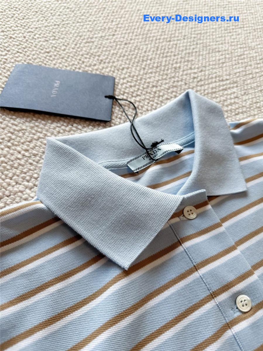 Pra*a fil-a-fil cotton shirt