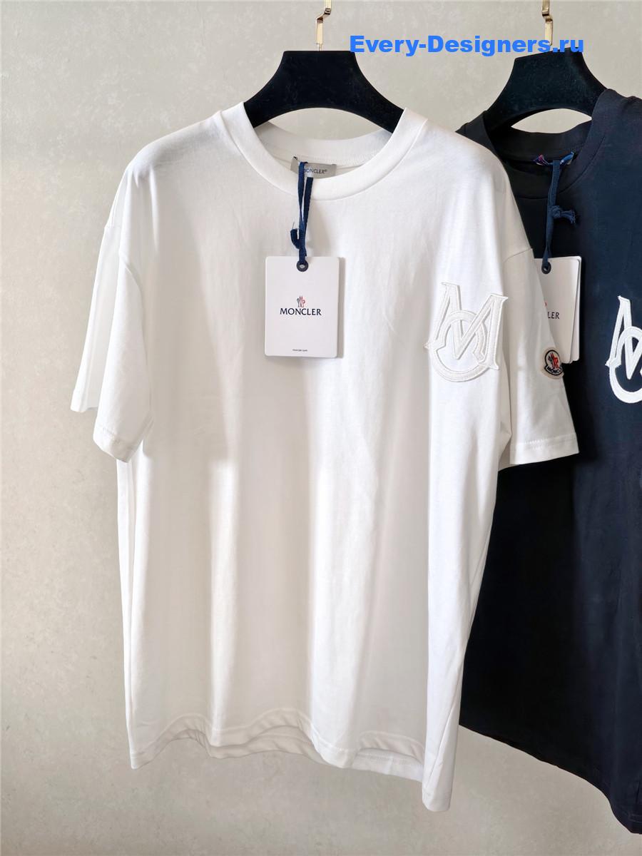 Moncler Embroidered Varsity Logo Tee