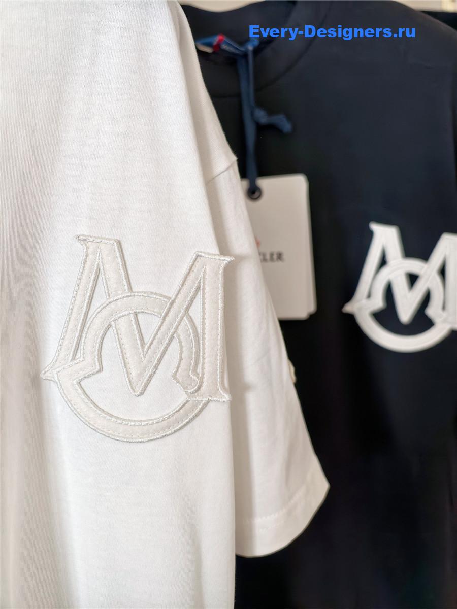 Moncler Embroidered Varsity Logo Tee