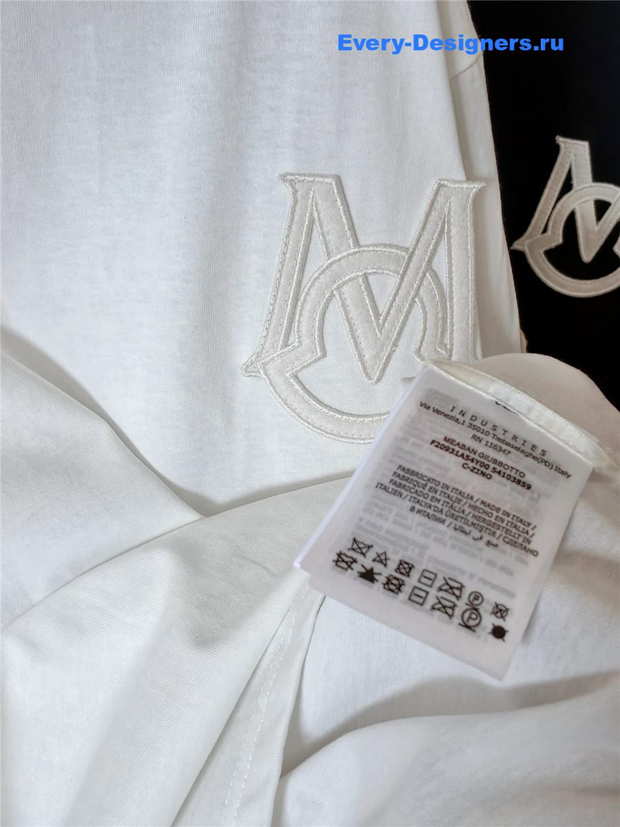 Moncler Embroidered Varsity Logo Tee