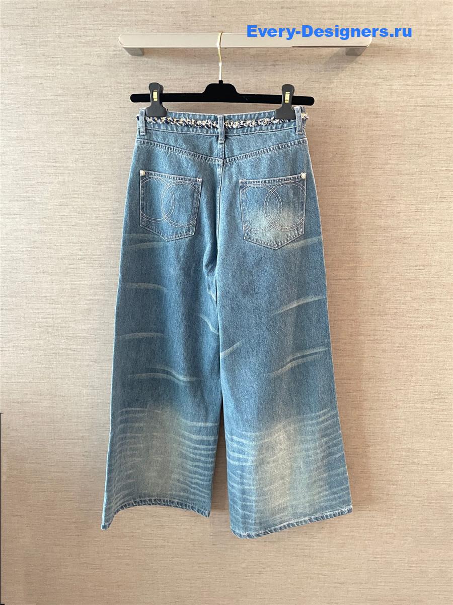 Ch**el coco beach light blue jeans