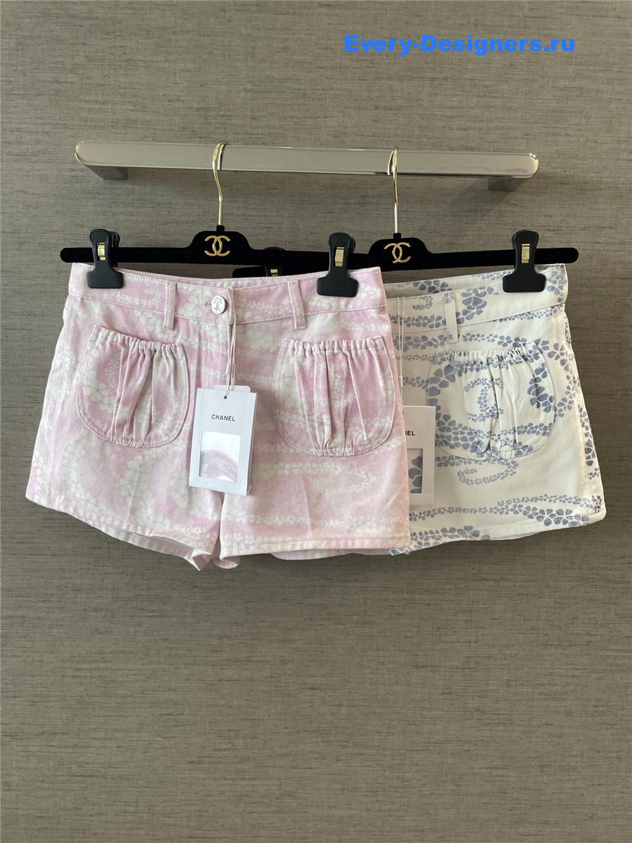 Ch**el coco beach blue denim shorts