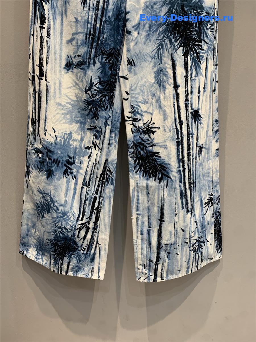 D10r ink bamboo wide-leg jeans