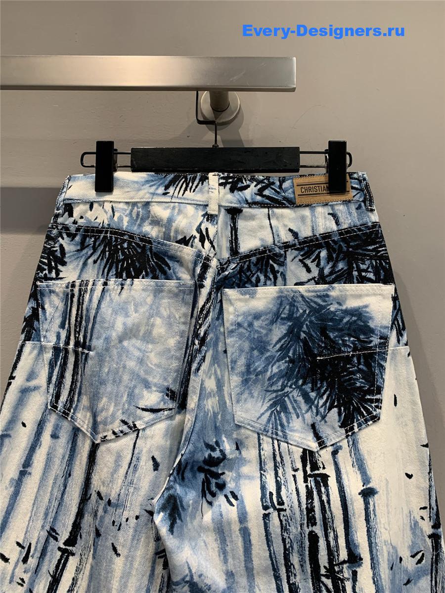 D10r ink bamboo wide-leg jeans