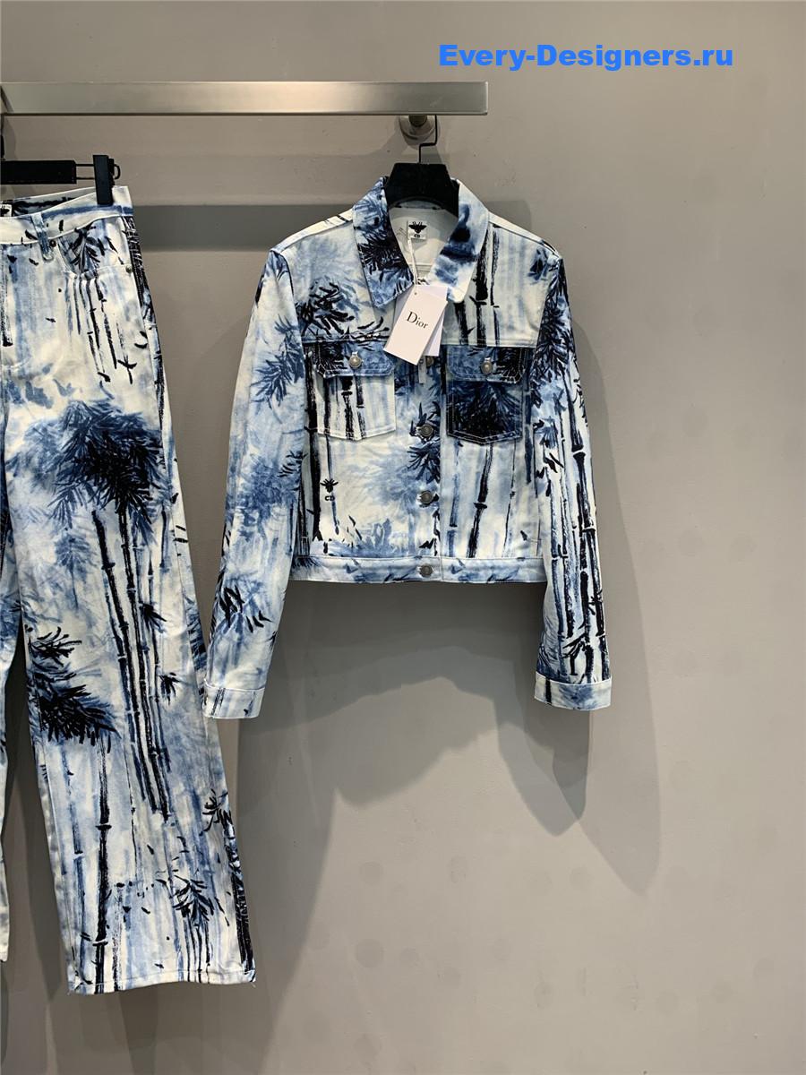 D10r ink bamboo denim jacket