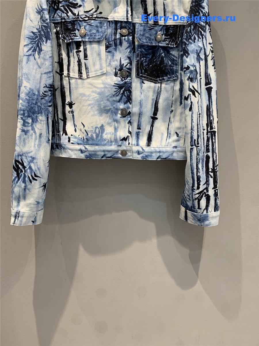 D10r ink bamboo denim jacket