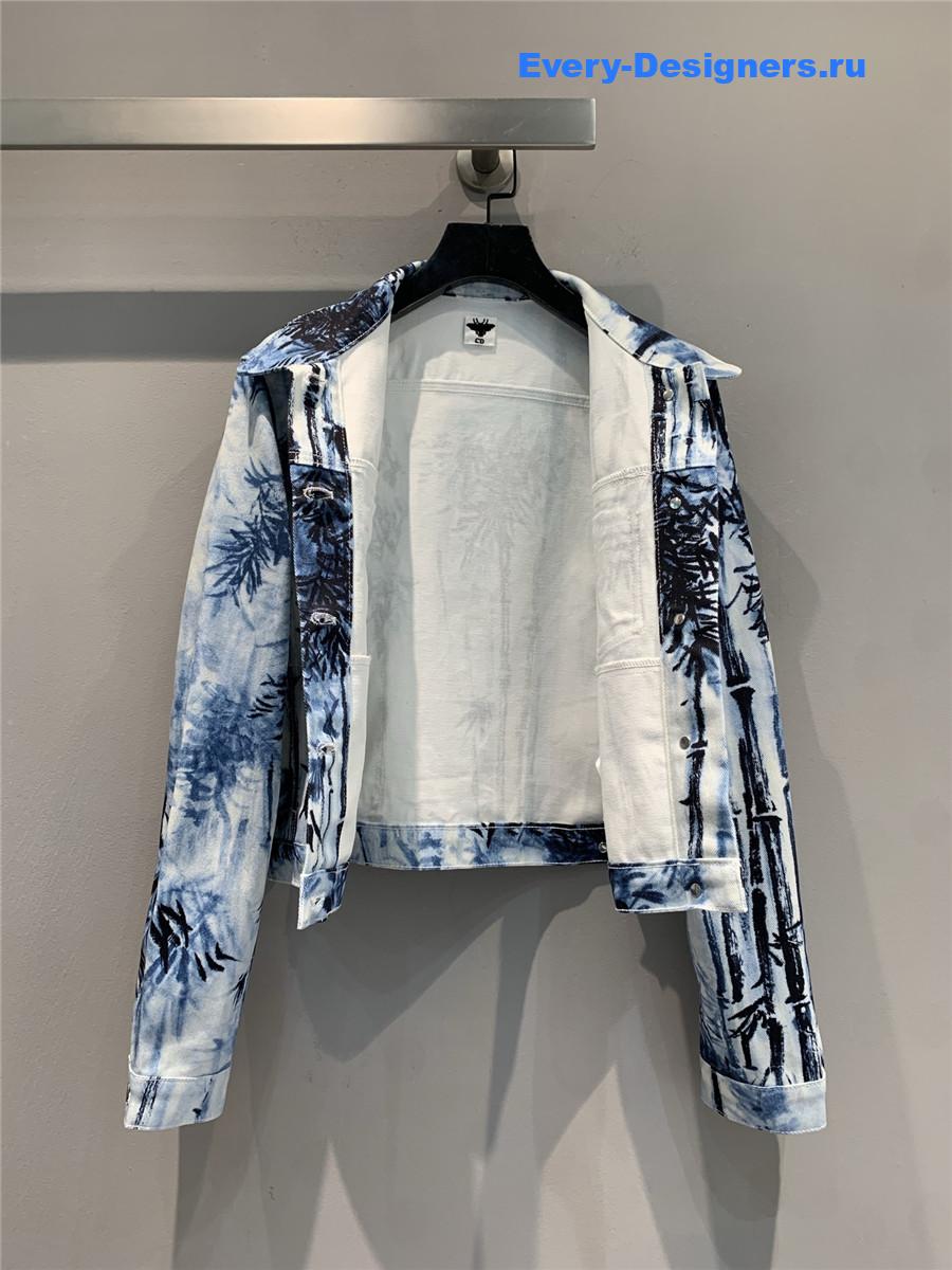 D10r ink bamboo denim jacket