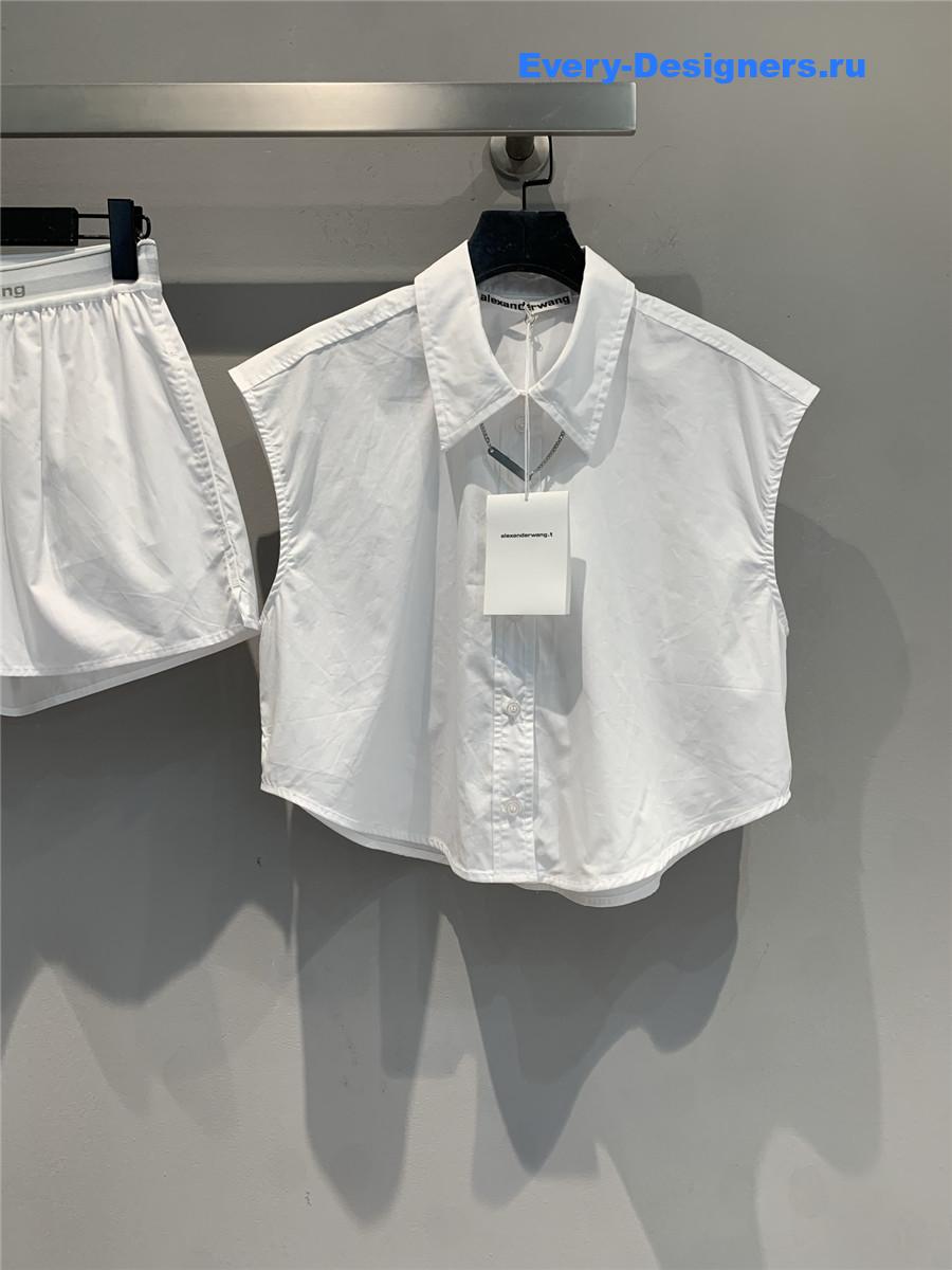 A1exa*der wang crystal rhinestone shirt