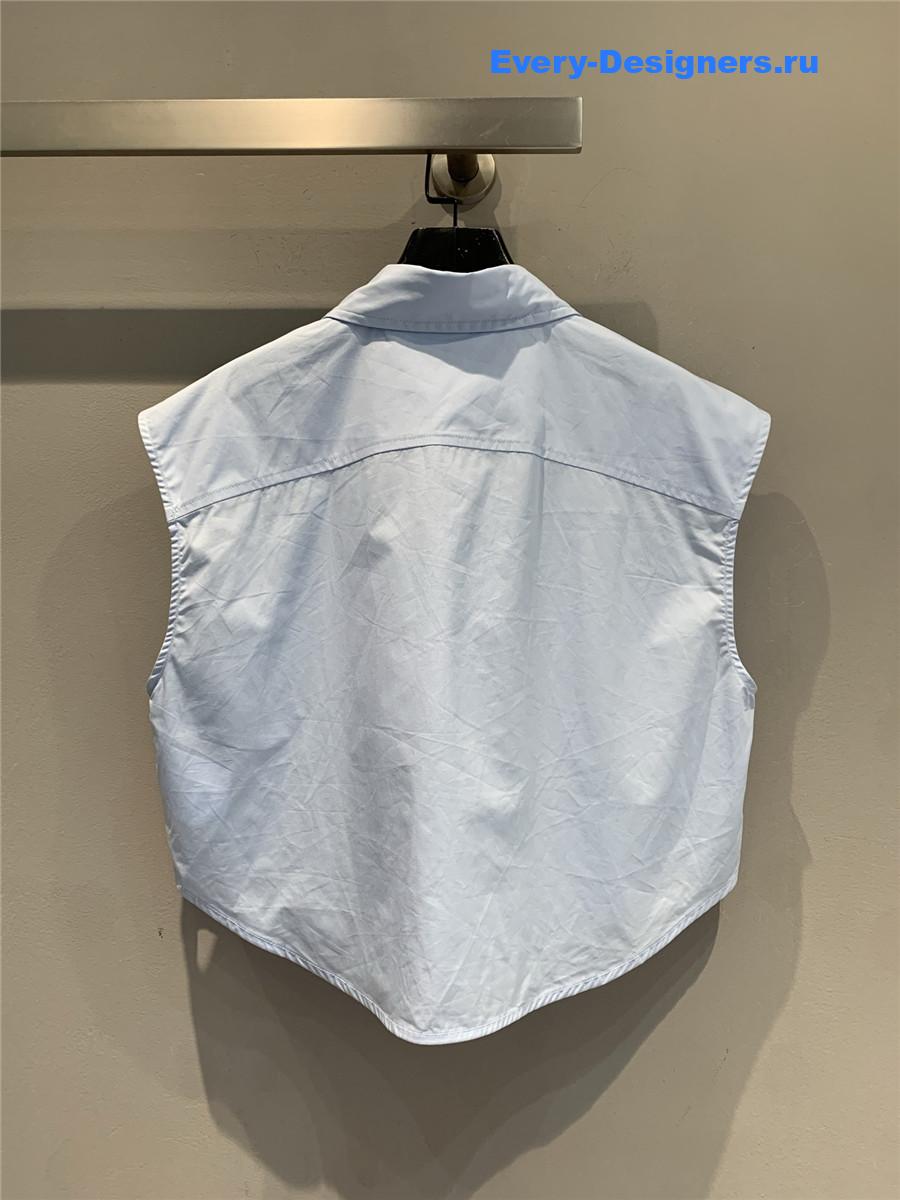 A1exa*der wang light blue rhinestone shirt