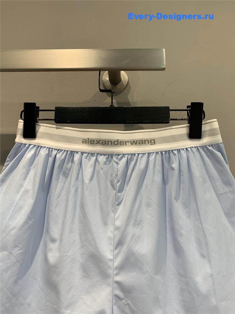 A1exa*der wang light blue cotton shorts