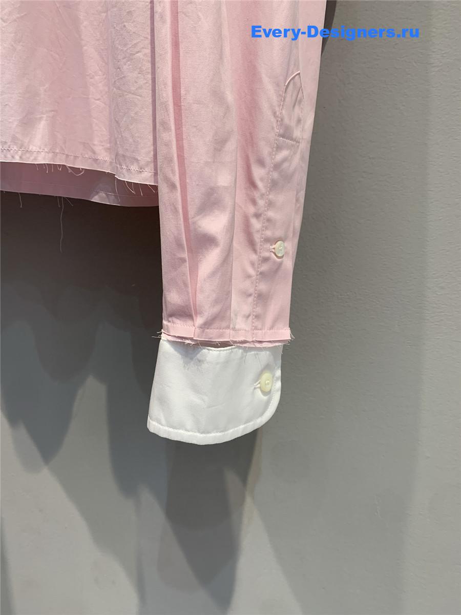 Miu Miu Pink Cotton Poplin Shirt
