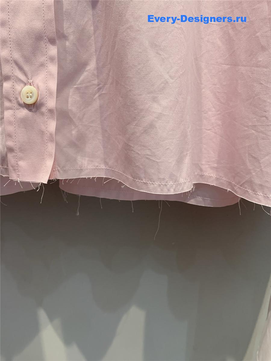 Miu Miu Pink Cotton Poplin Shirt