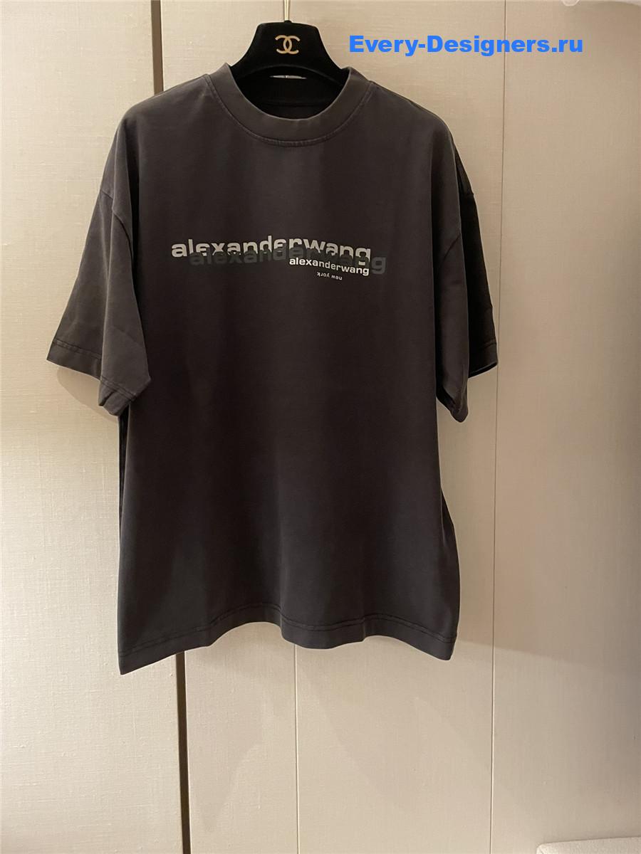A1exa*der wang gray logo tee
