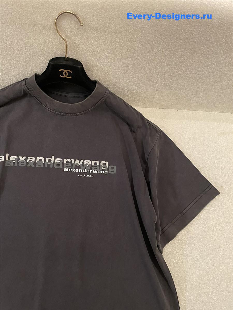 A1exa*der wang gray logo tee