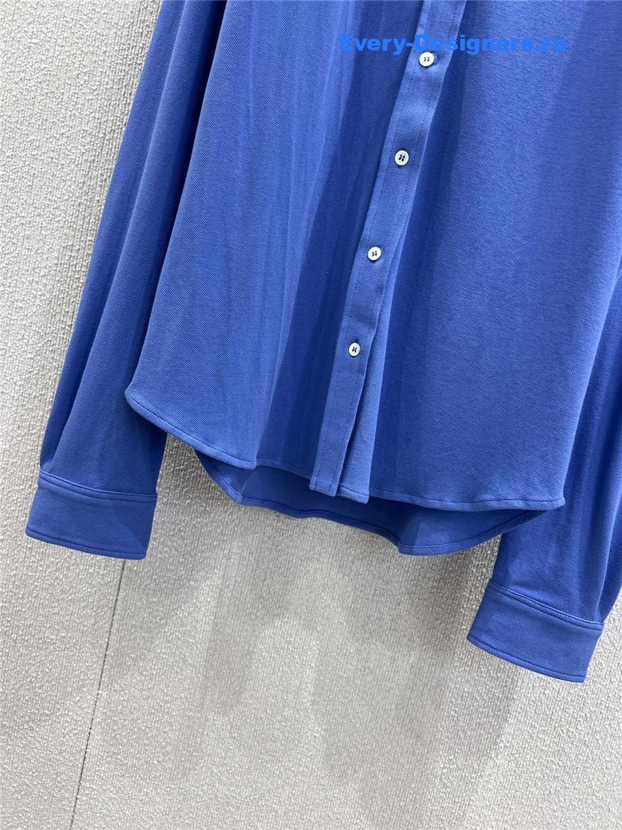Miu Miu Periwinkle Piqué Shirt