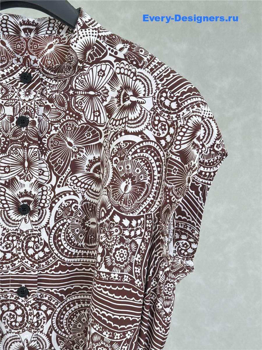 D10r mid-length belted shirtdress