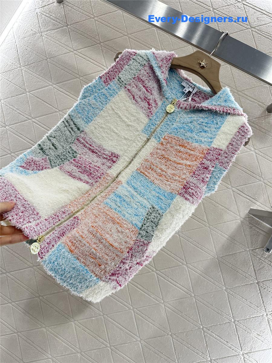 Ch**el zip-up hooded vest