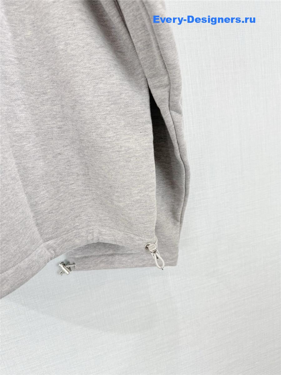Miu Miu Grey Fleece Sweatshirt