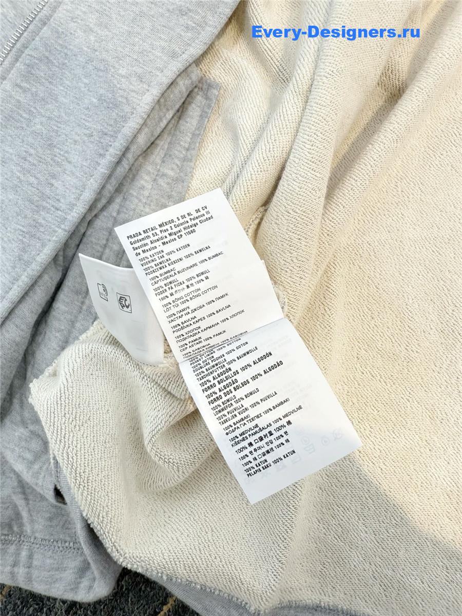 Miu Miu Grey Fleece Sweatshirt