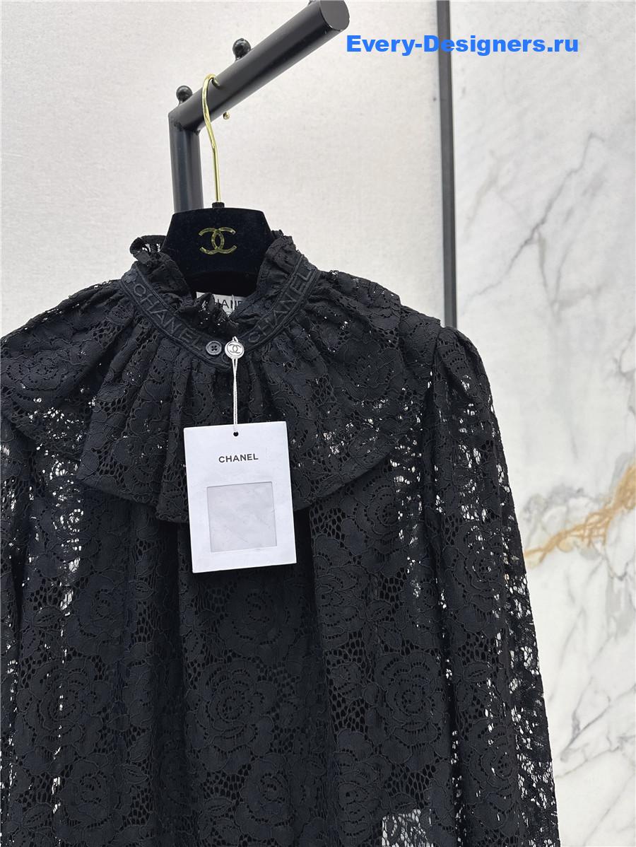 Ch**el black lace shirt