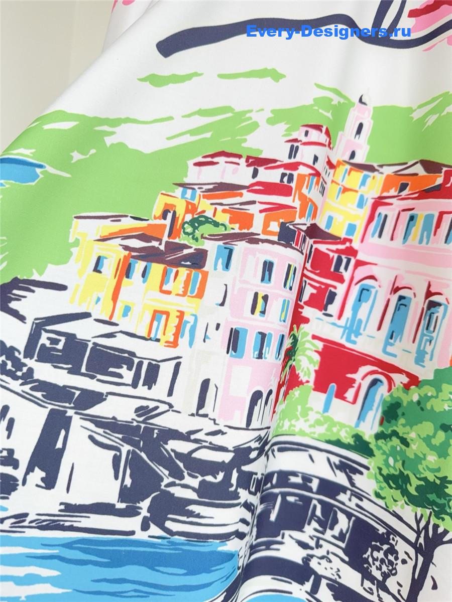 D10r white souvenir flared skirt