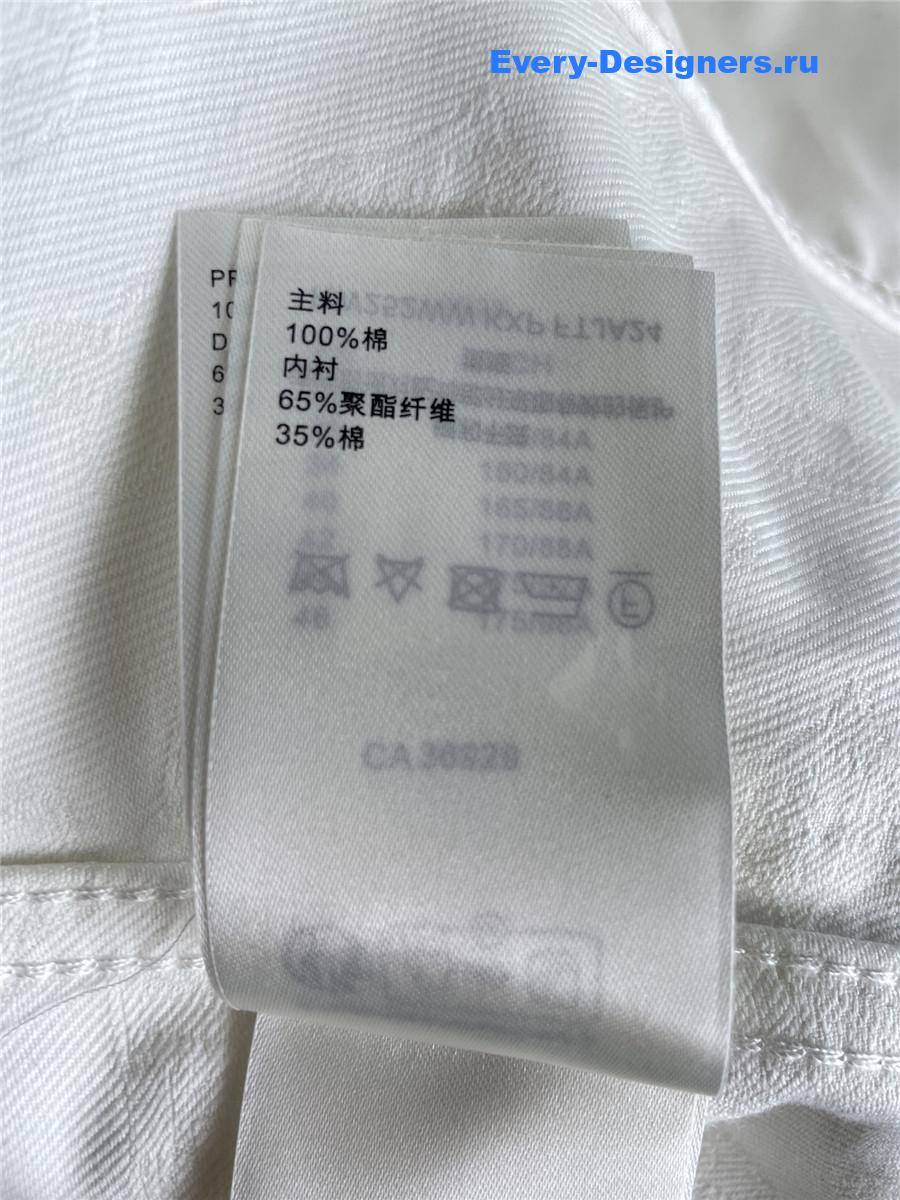 l0vis Vvtt0n sleeveless monogram white denim jacket