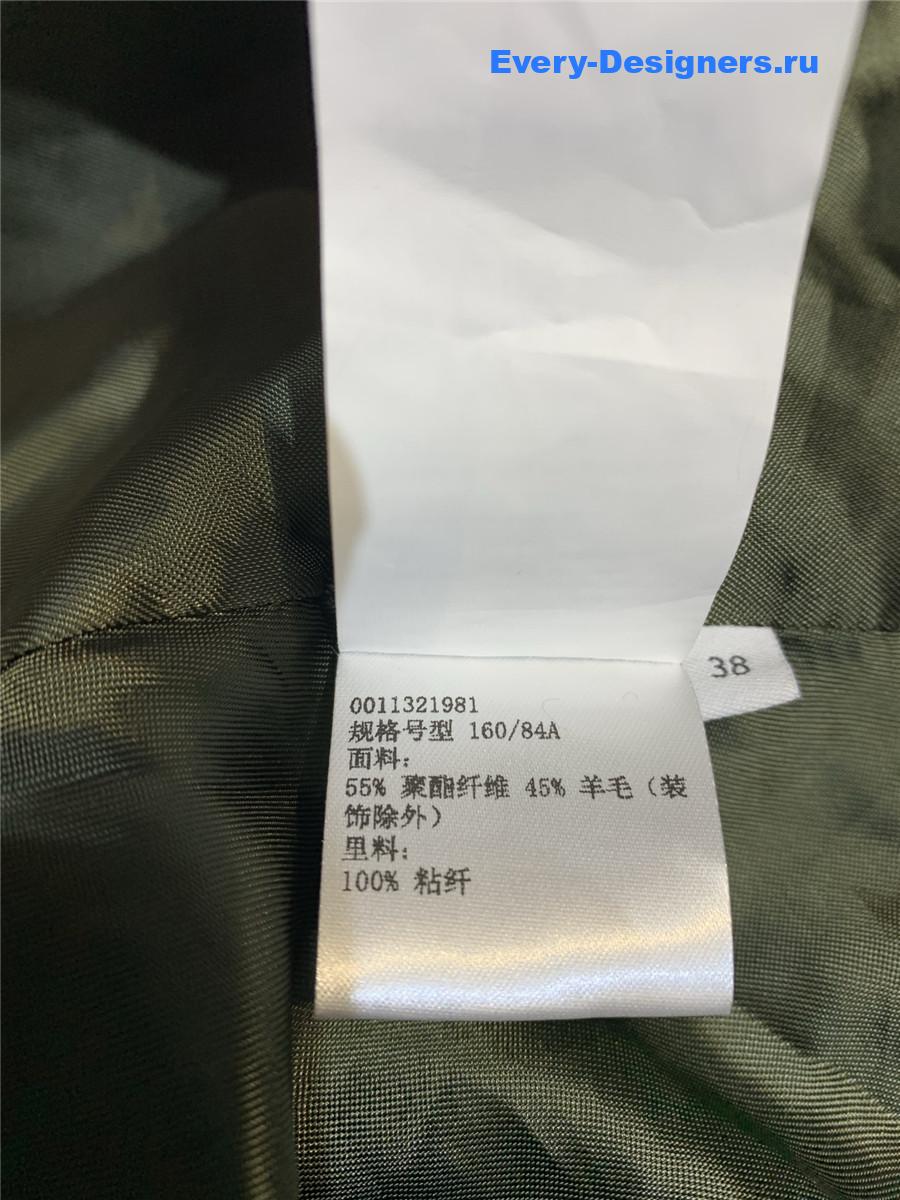 L0ew* blue checked draped jacket