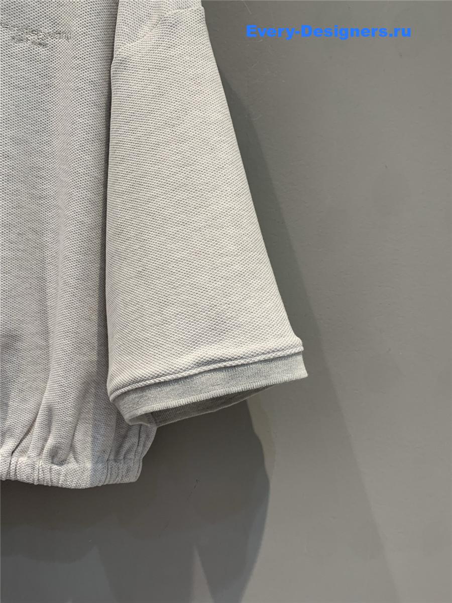 A1exa*der wang light grey striped polo