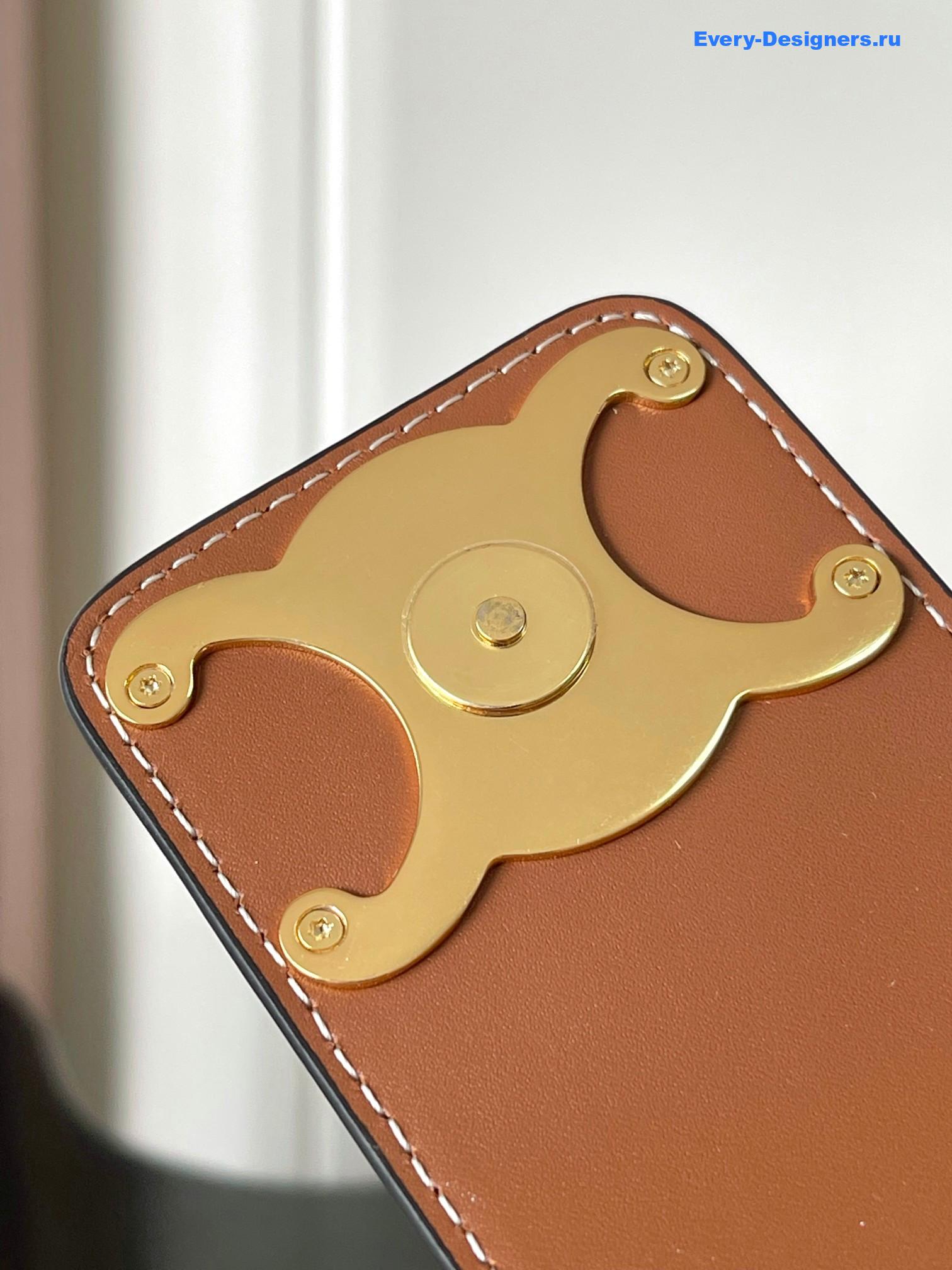 Ce1i*e cabas triangle in raffia and calfskin