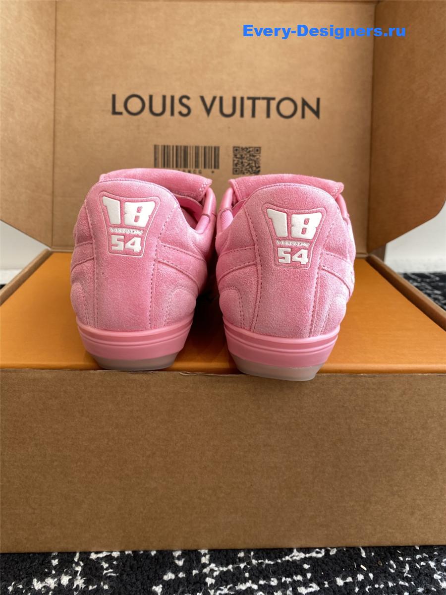 l0vis Vvtt0n pink lv footprint sneakers