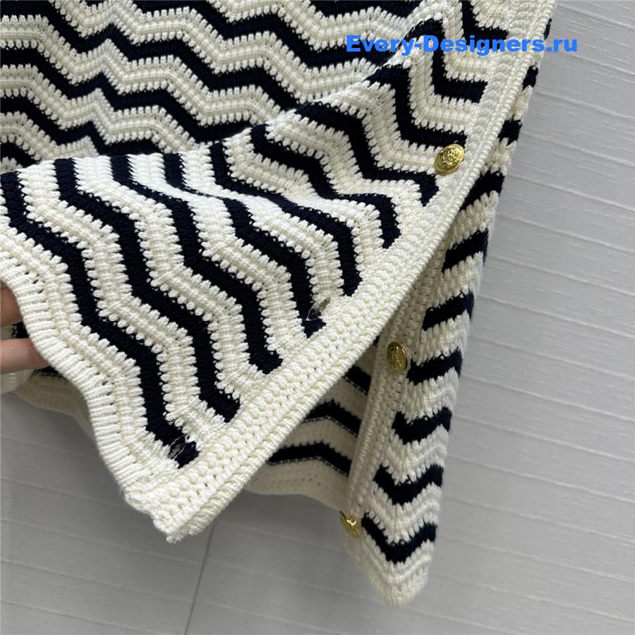 Ce1i*e wave stripe knit skirt