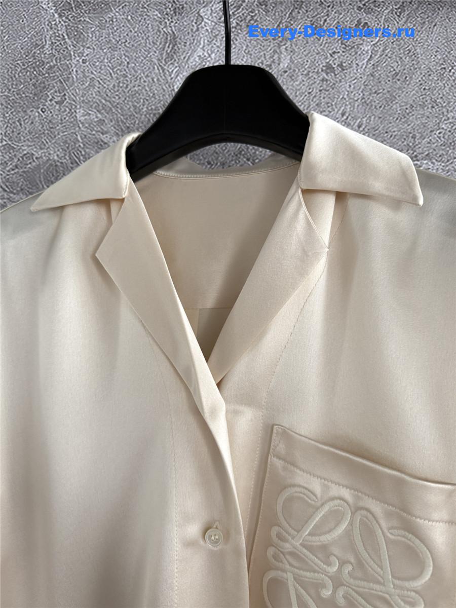 L0ew* pyjama button-up blouse