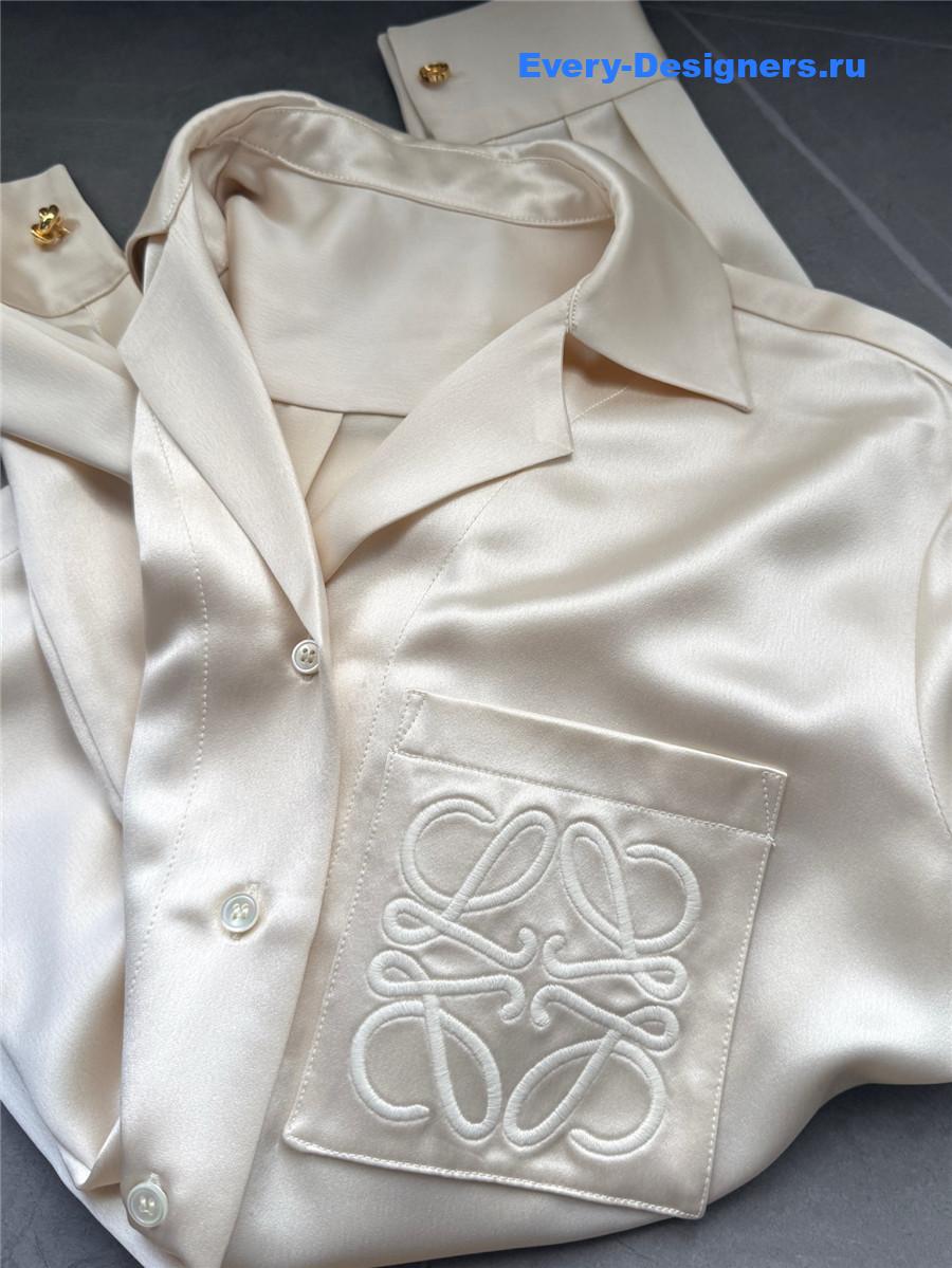 L0ew* pyjama button-up blouse