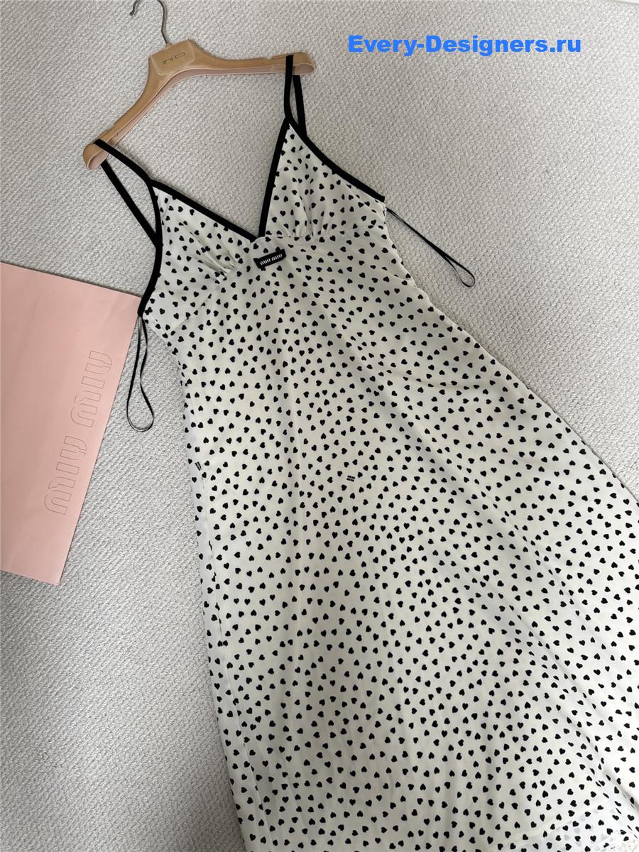 Miu Miu V-Neck Suspender Dress