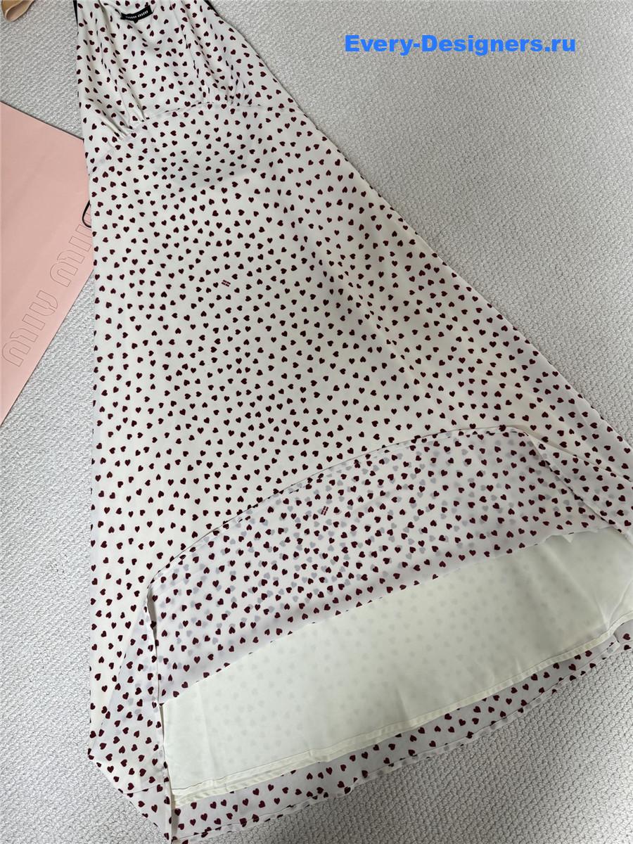 Miu Miu Pink V-Neck Suspender Dress