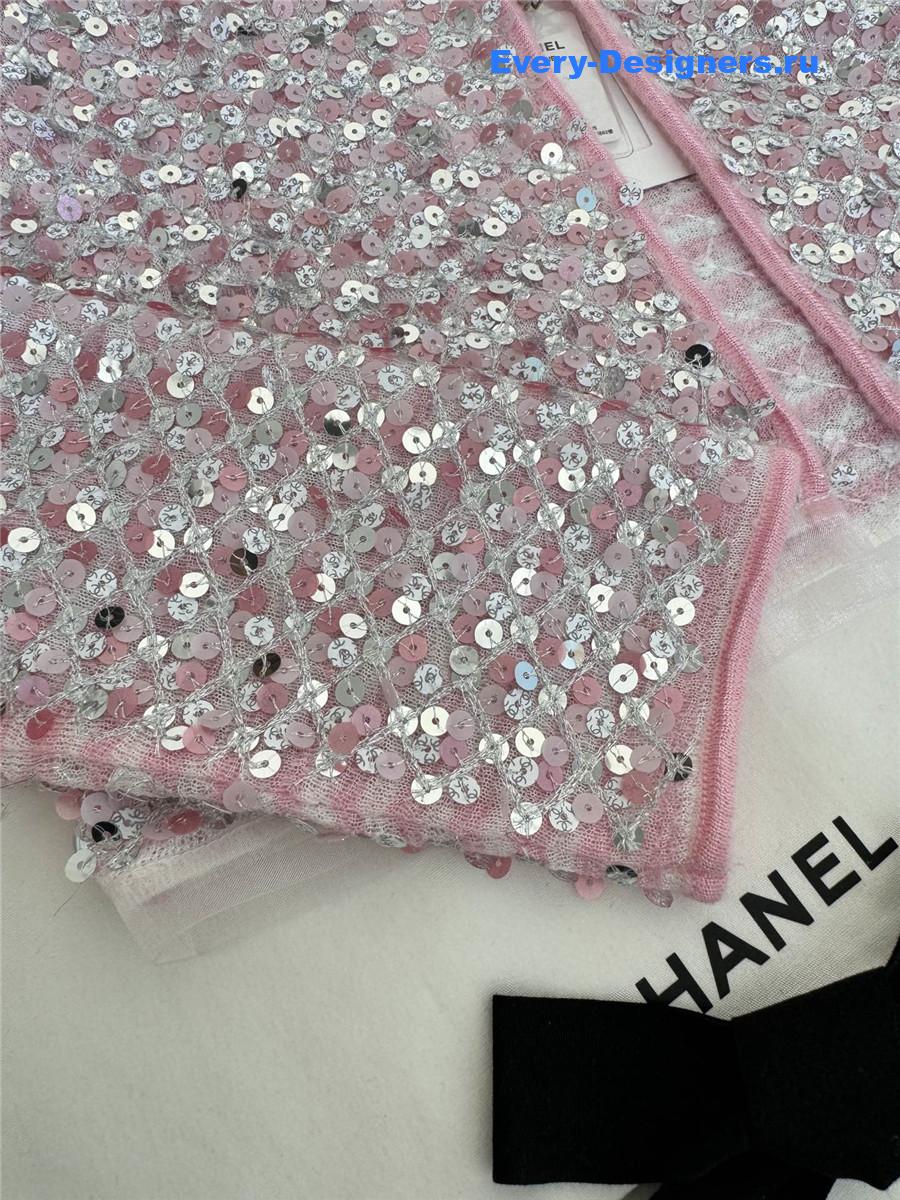 Ch**el cropped sequin cardigan