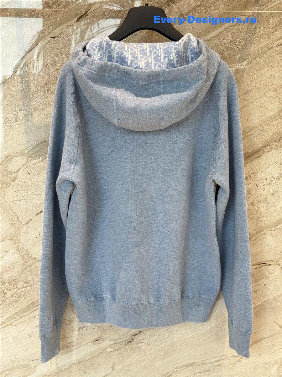 D10r grey cashmere knitted suit