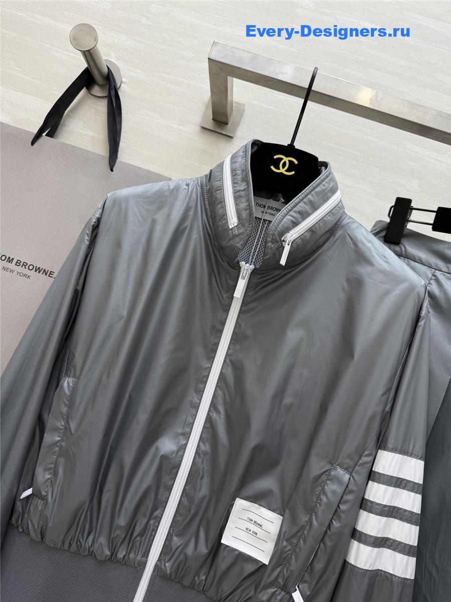 Thom Browne Grey Polyester Suit