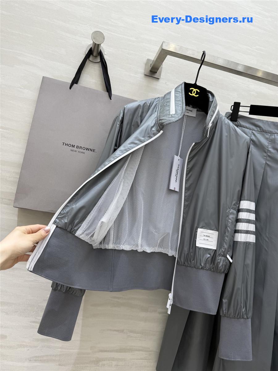 Thom Browne Grey Polyester Suit