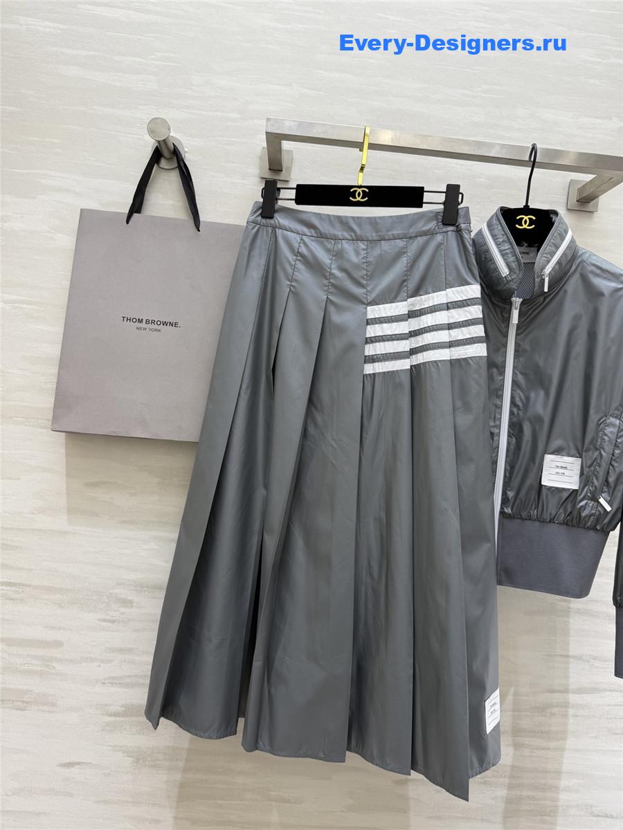 Thom Browne Grey Polyester Suit