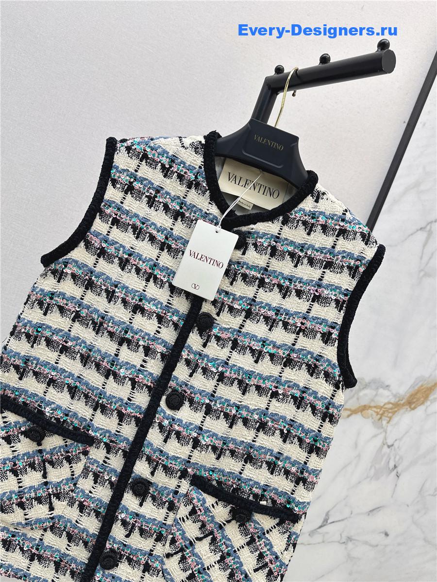 Va1e*ntin0 mossi tweed vest