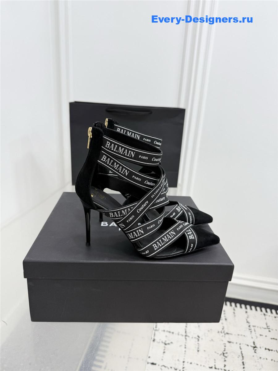 Balmain Black Ribbon Pumps